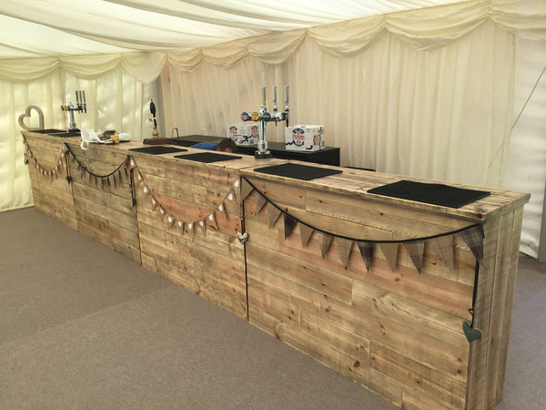 6 Ft Wooden Festival Bars