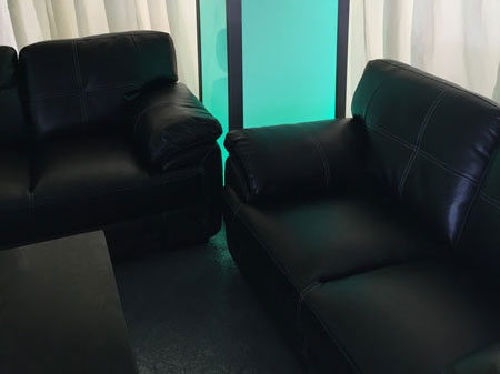 Black Leather Sofa