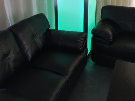 Black Leather Sofa