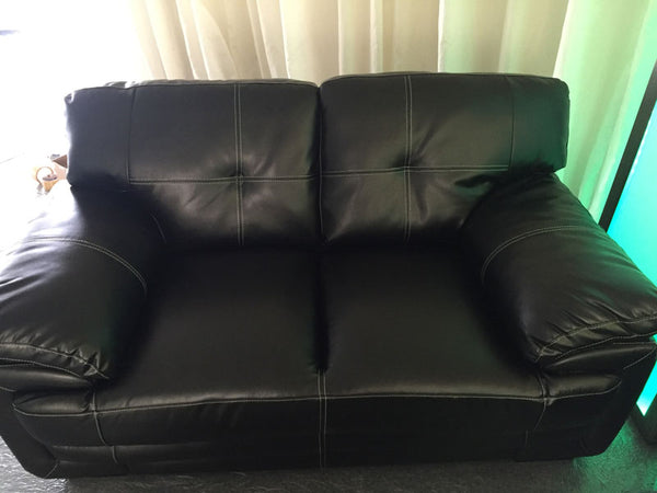 Black Leather Sofa