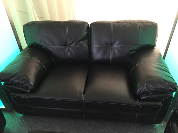 Black Leather Sofa