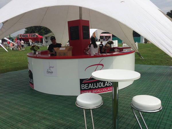 4m White Wrap Island Bar