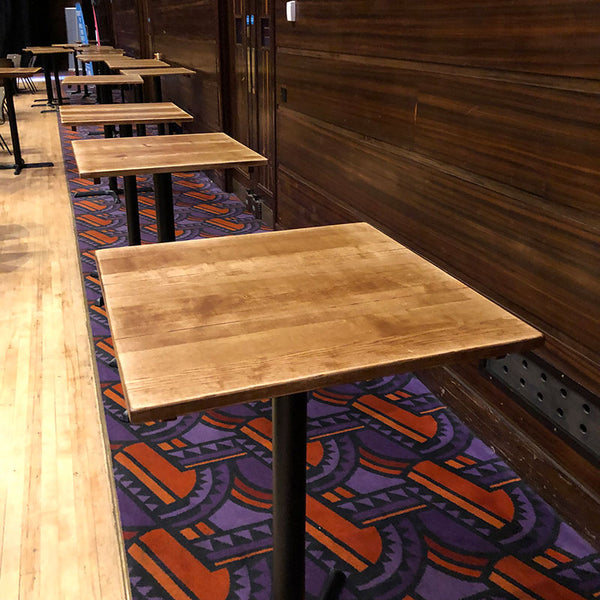 Poseur Tables - Matt metal cross base