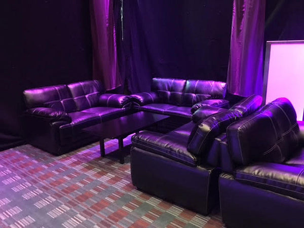 Black Leather Sofa